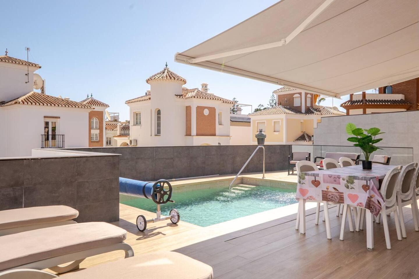 Villa Antonia Mar - Private & Heated Pool - Punta Lara Nerja Zewnętrze zdjęcie