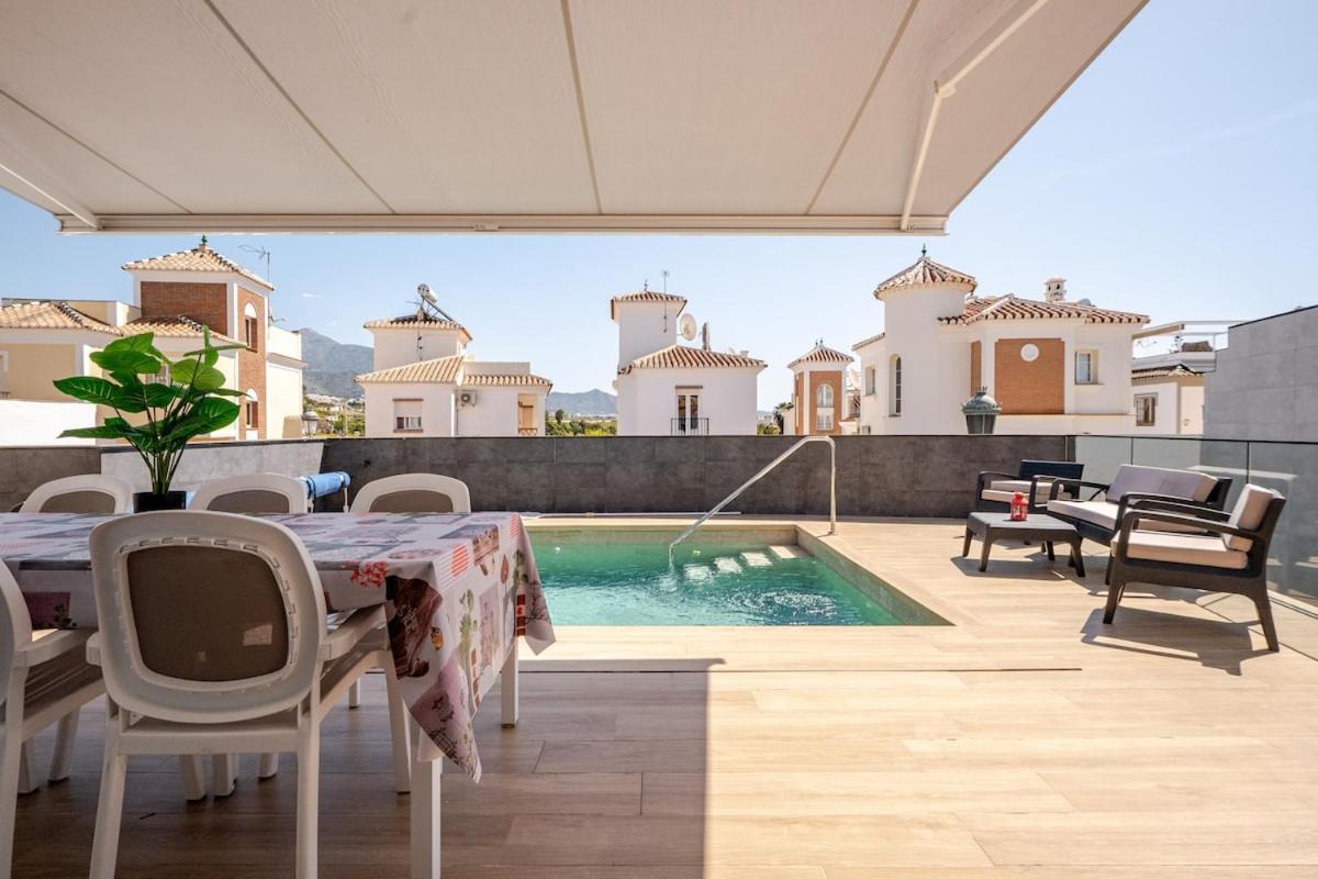 Villa Antonia Mar - Private & Heated Pool - Punta Lara Nerja Zewnętrze zdjęcie